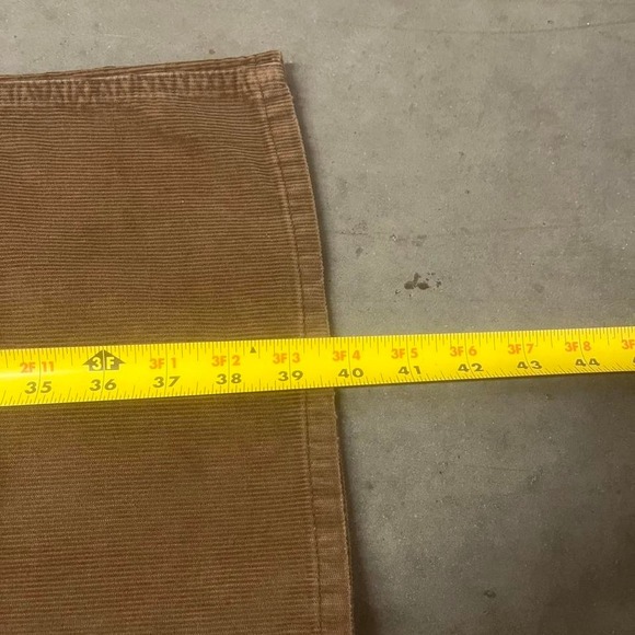 Y2K American eagle men's brown corduory bootcut pants wide‎ leg flare 34 - Picture 7 of 7